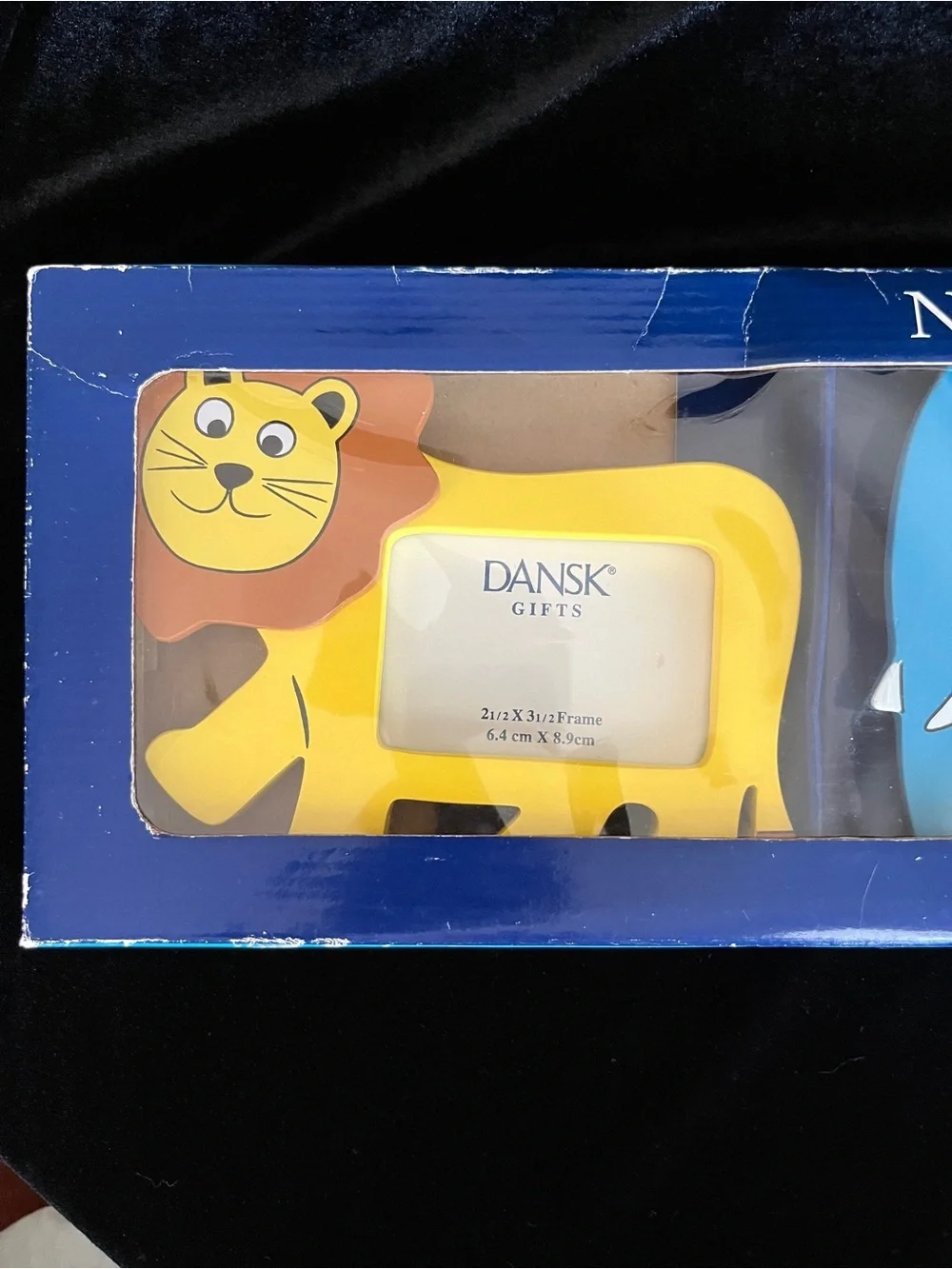 DANSK 3 Picture Frame Set NOAH’S Ark Lion Elephant Tiger New